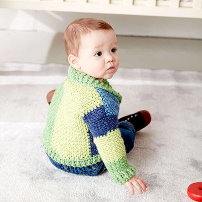Bernat Shawl Collar Baby Crochet Cardigan 24 mos