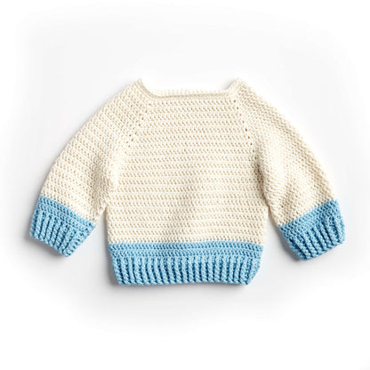 Bernat Dip Down Crochet Pullover 12 mos