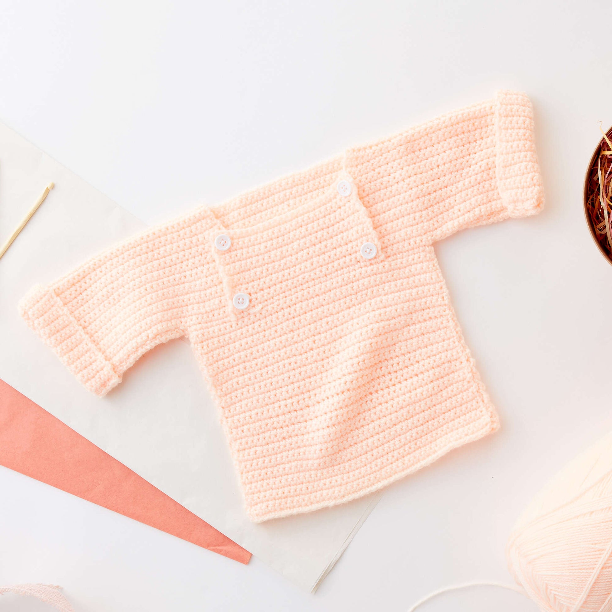 Free Bernat Crochet Baby Pullover Pattern