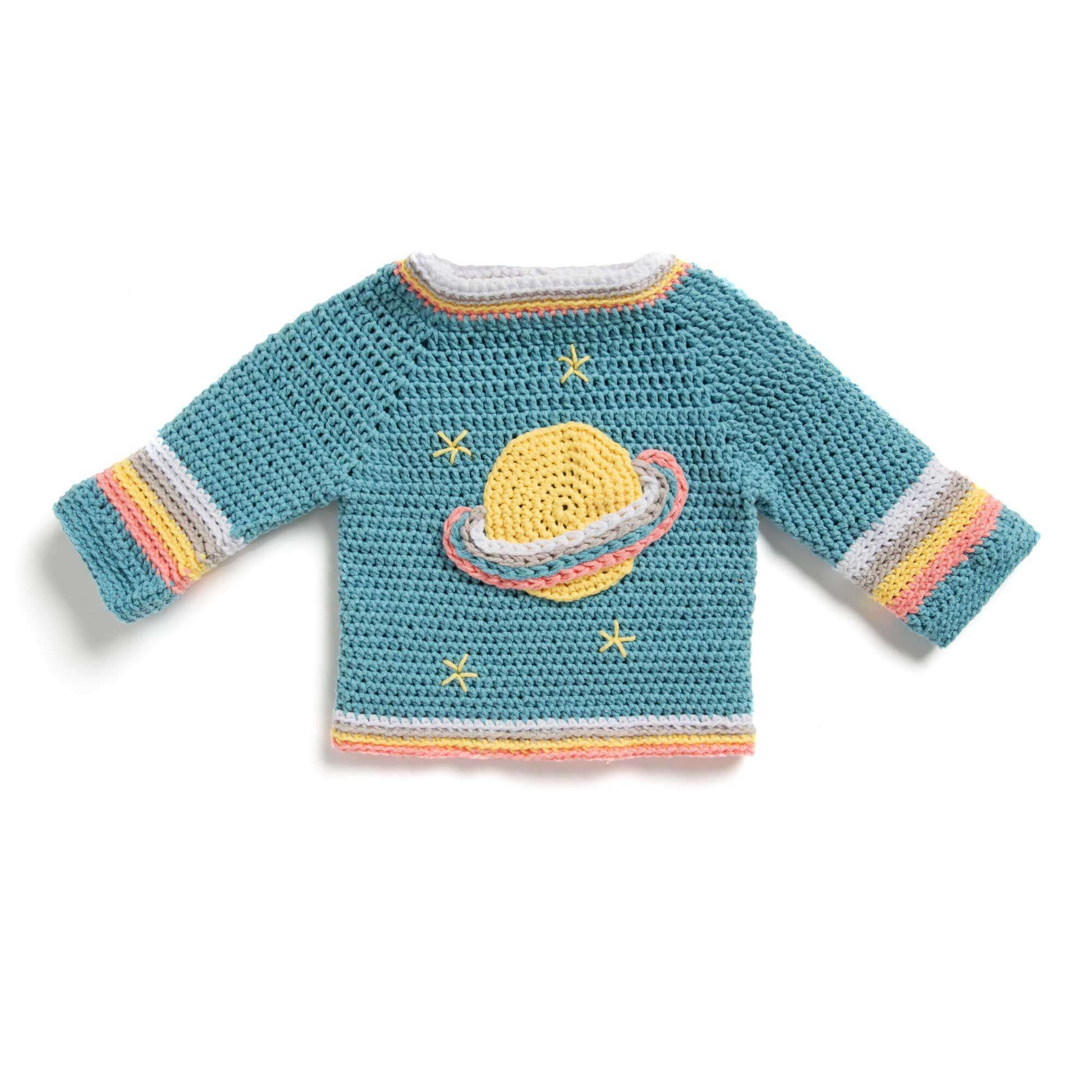 Bernat Crochet Saturn Baby Pullover 6 mos