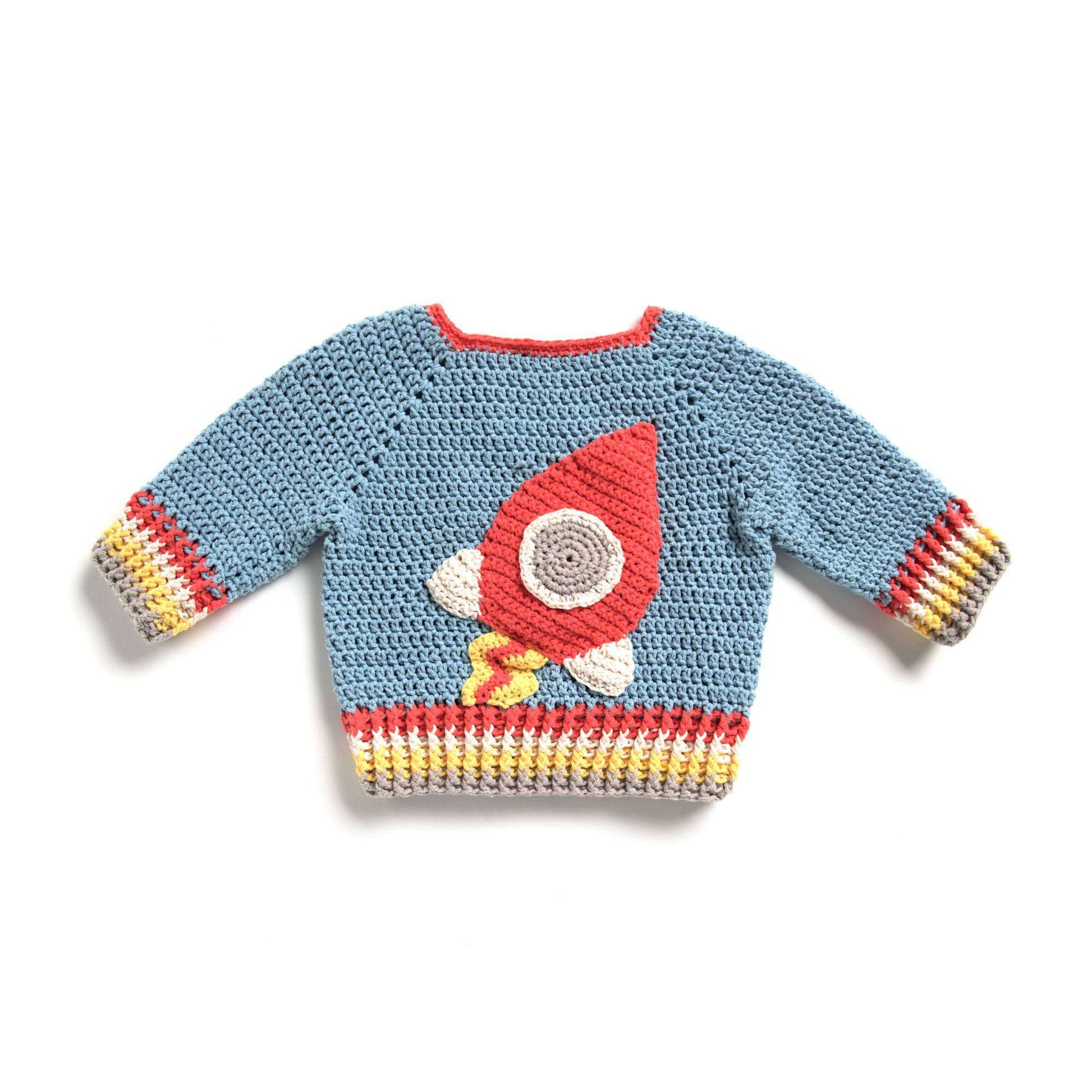 Free Bernat Crochet Rocket Sweater Pattern