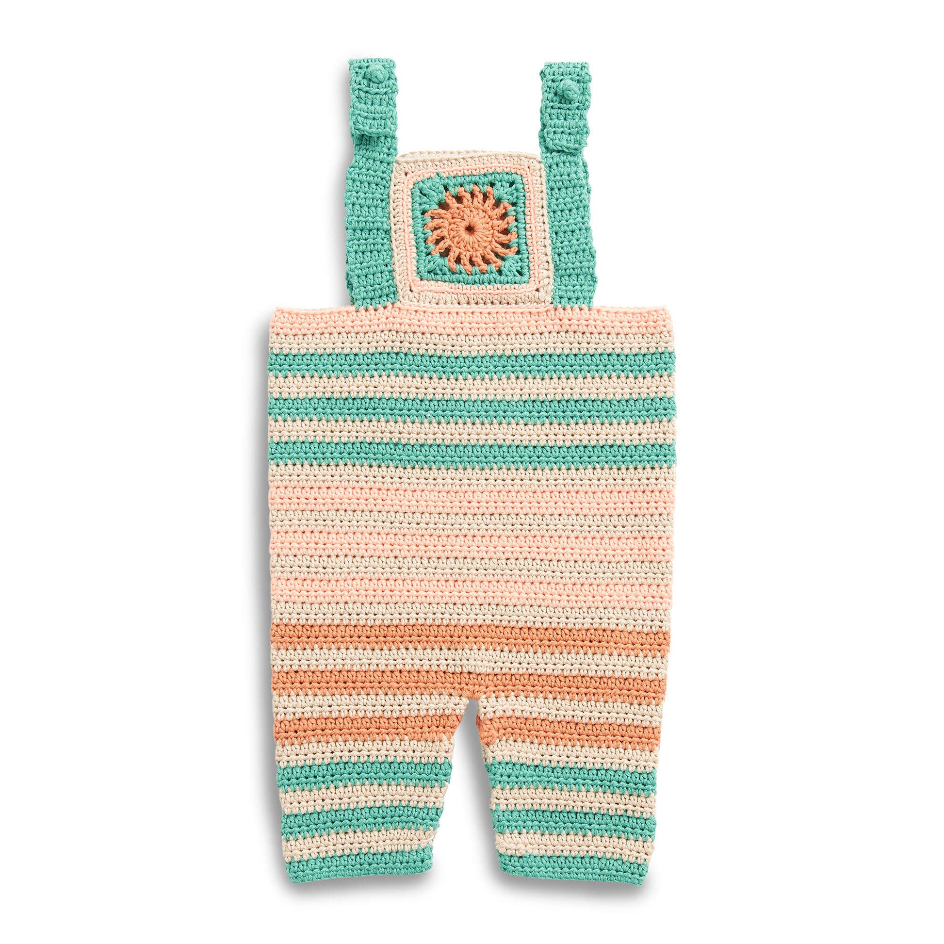 Free Bernat Crochet Summer Playtime Baby Romper Pattern