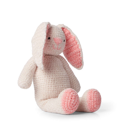 Bernat Crochet Velvet Bunny Crochet Toy made in Bernat Baby Velvet yarn