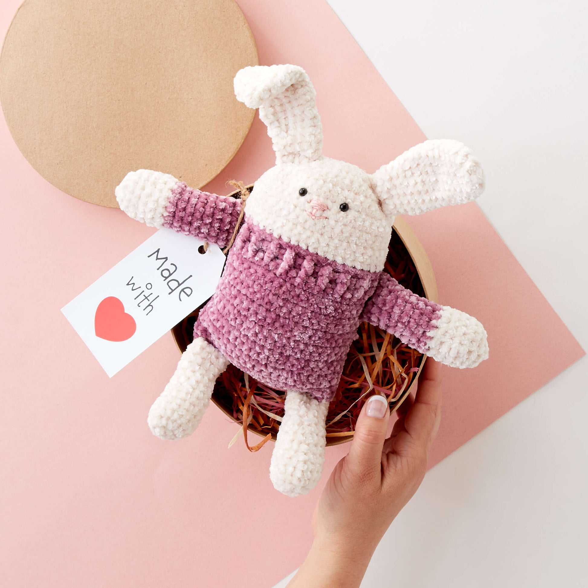 Free Bernat Square Hare To Crochet Pattern