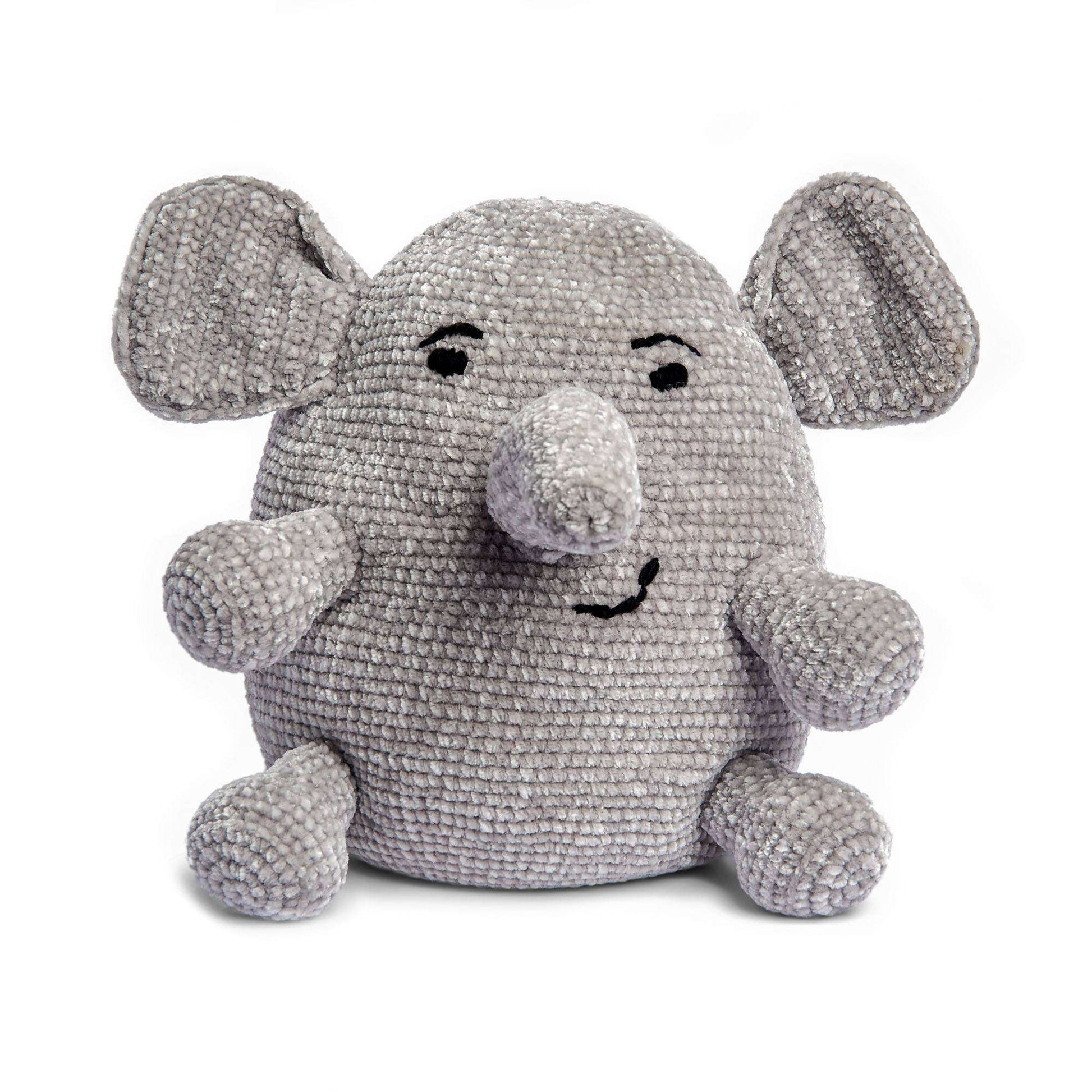 Free Bernat Crochet Elephant Stuffie Pattern