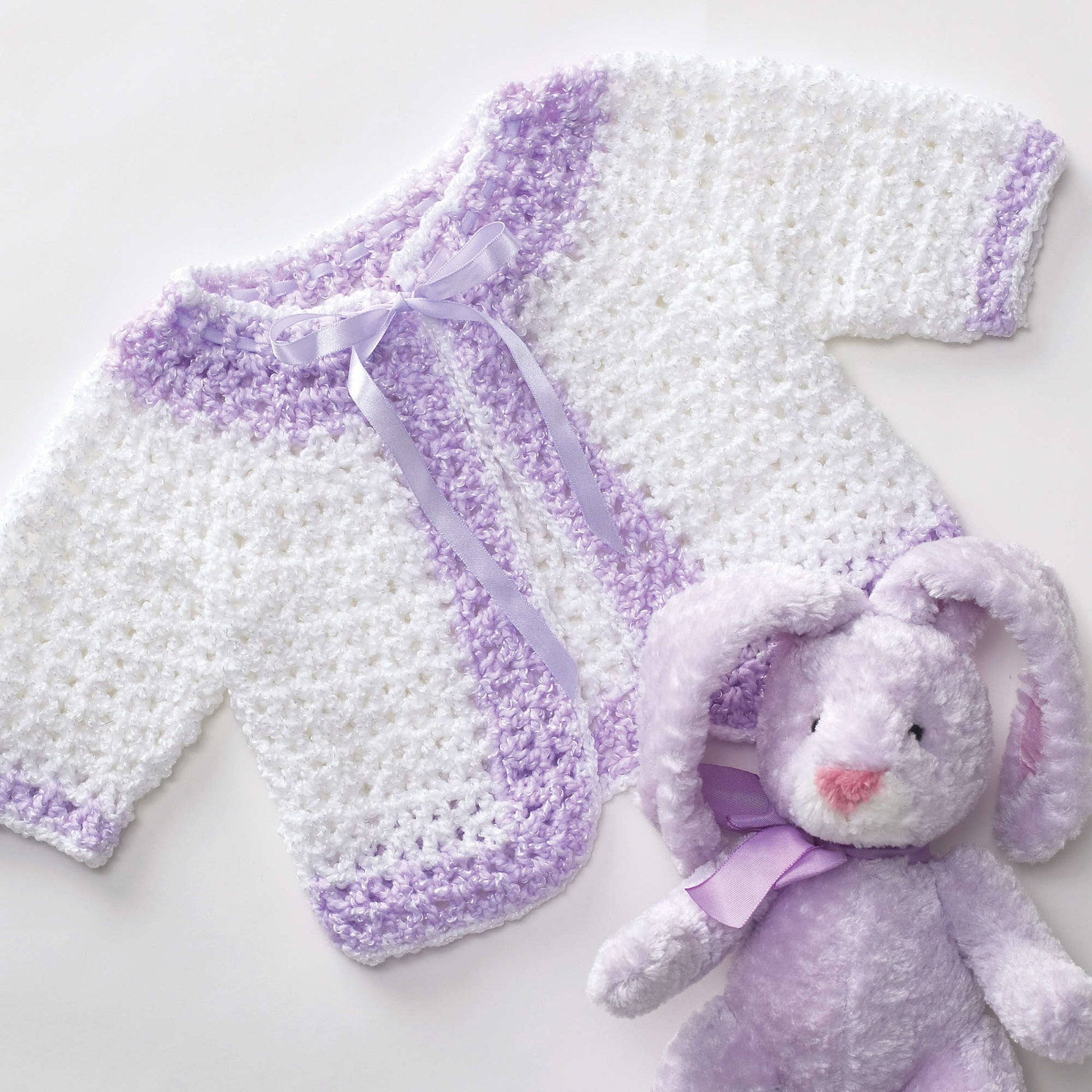 Bernat Baby Jacket And Blanket Crochet Blanket made in Bernat Baby Coordinates yarn