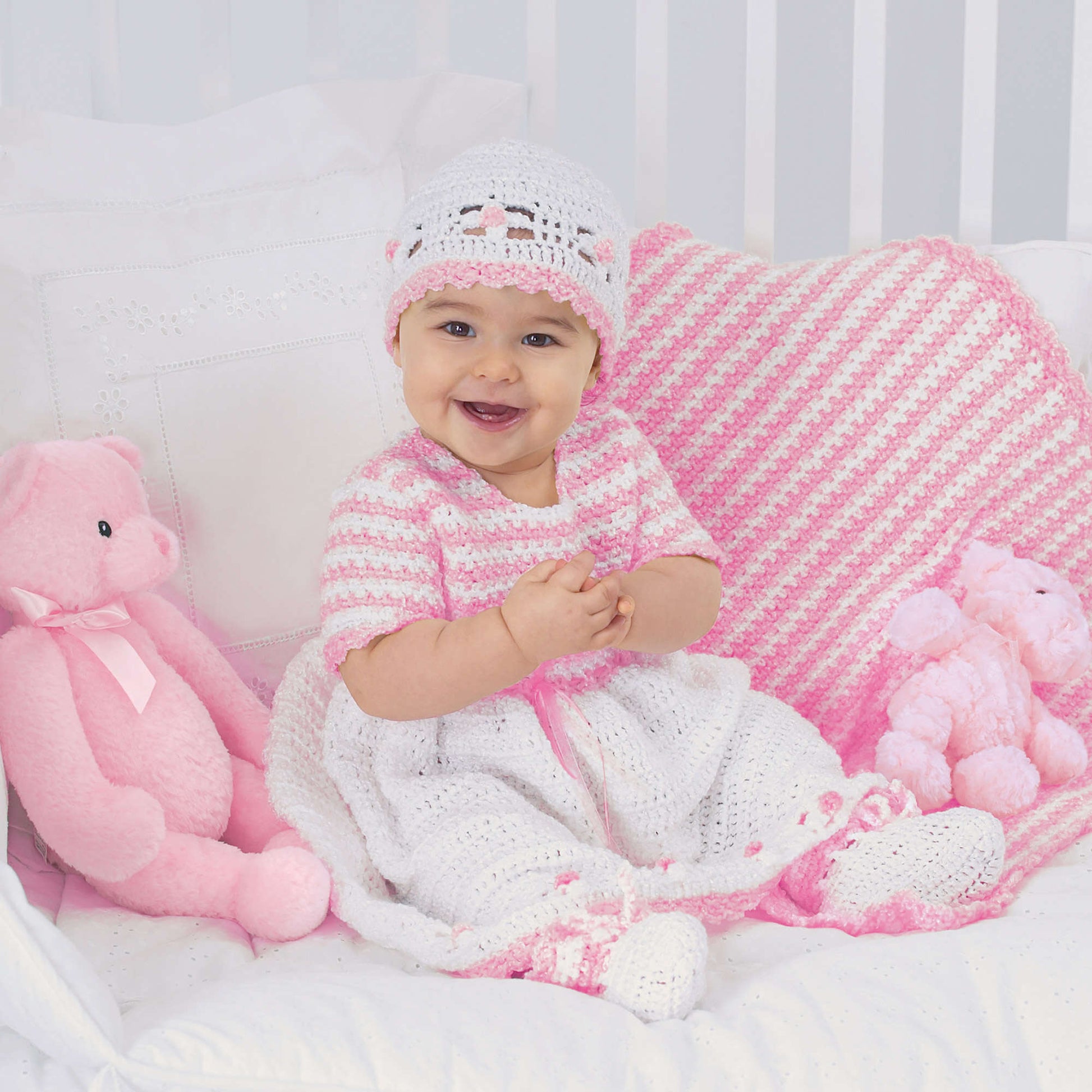 Free Bernat Crochet Sweet Baby Outfit Pattern