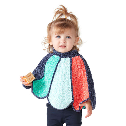 Bernat Crochet Petal Poncho 2/3 yrs