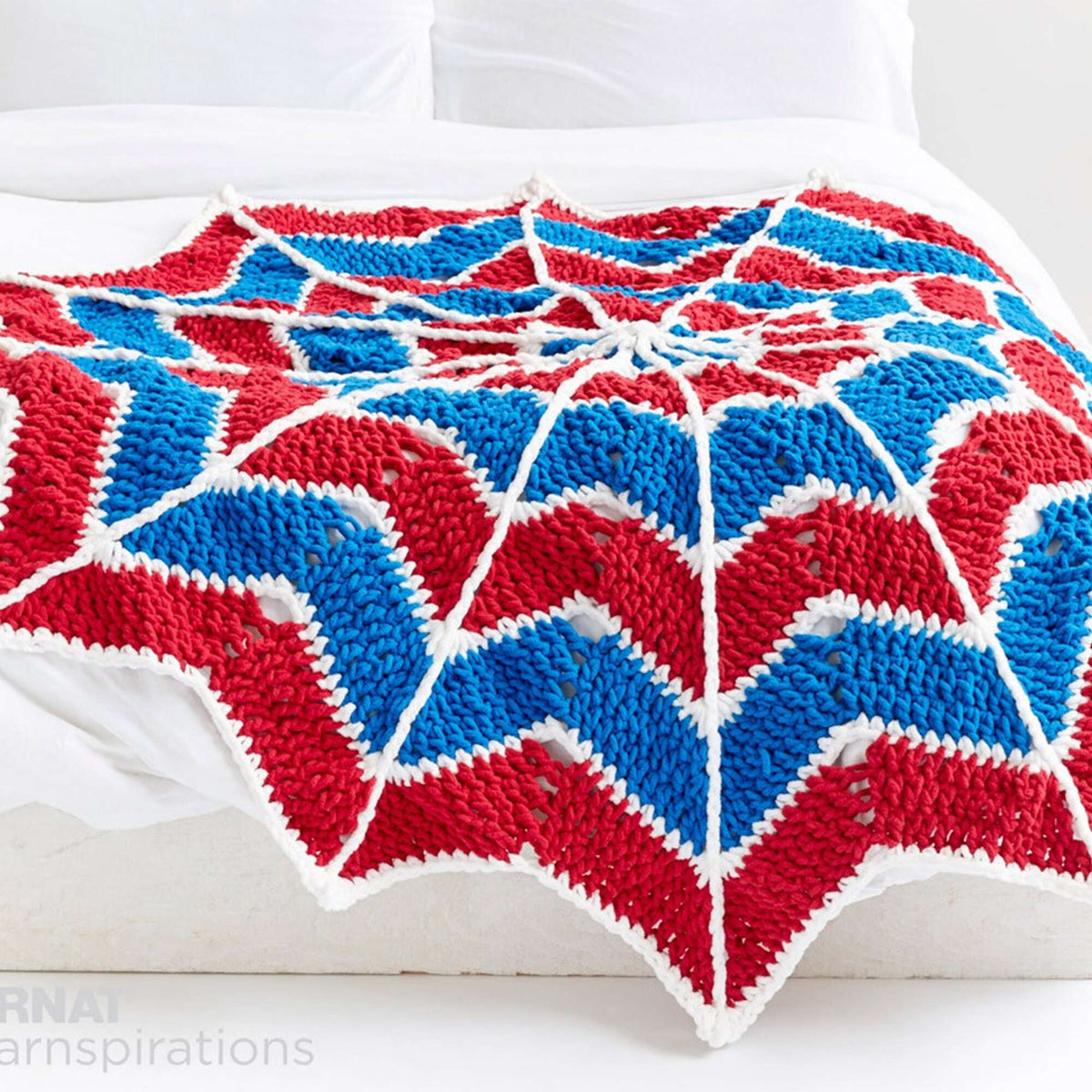 Crochet Blanket made in Bernat Baby Blanket yarn