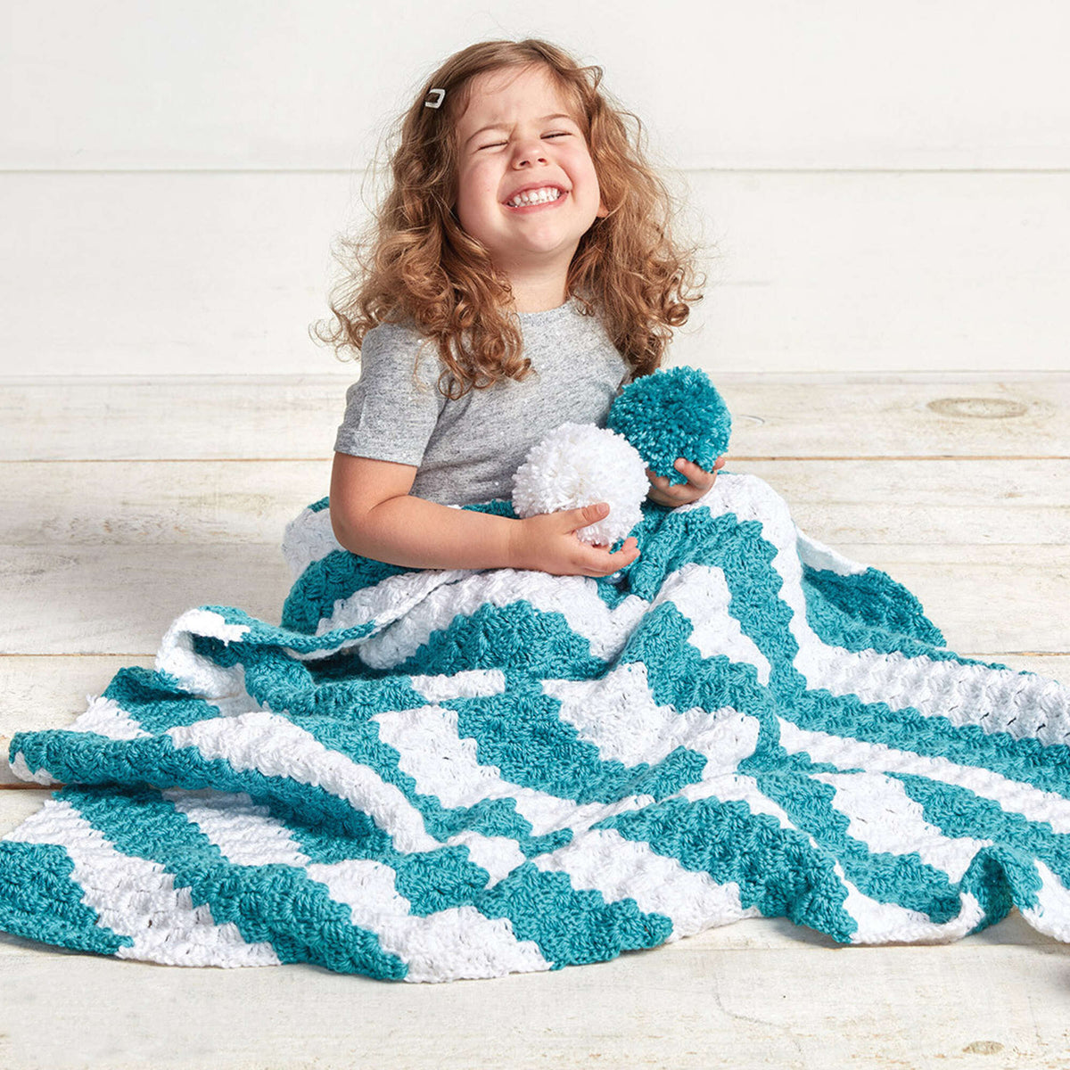 Crochet Blanket made in Bernat Softee Baby yarn