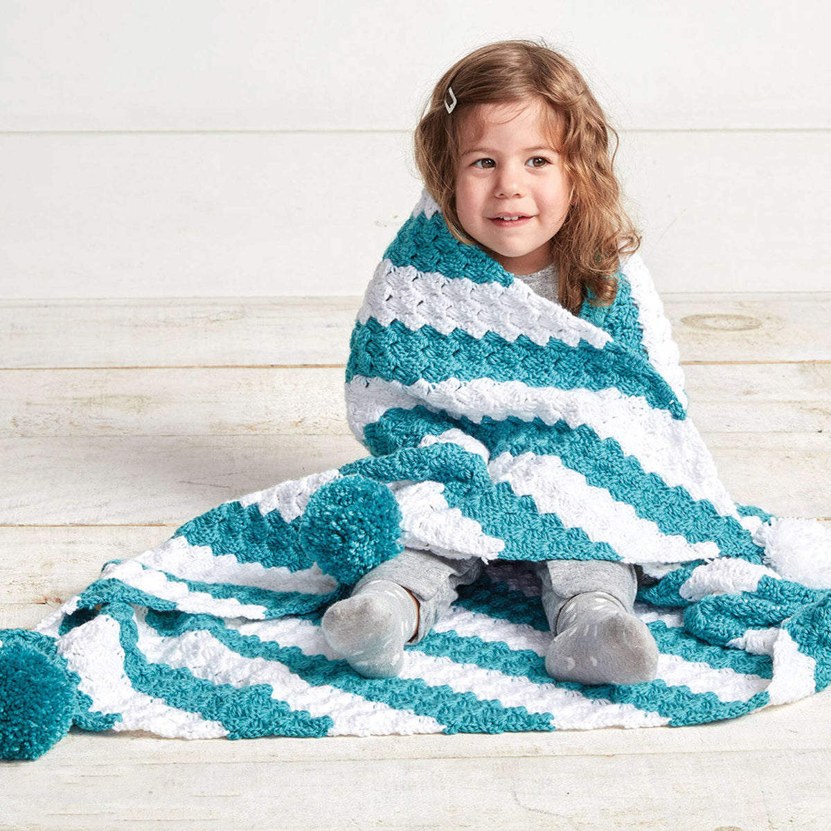 Crochet Blanket made in Bernat Softee Baby yarn