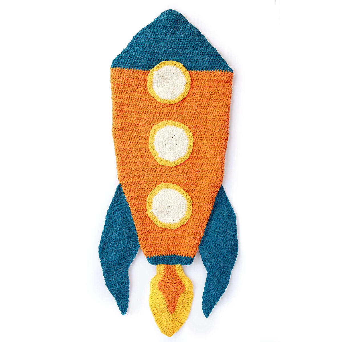 Crochet Blanket made in Bernat Blanket yarn