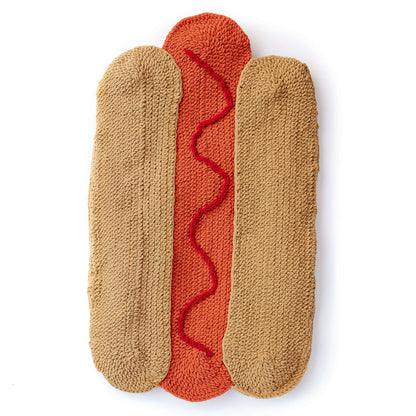 Bernat Hot Doggin'! Crochet Snuggle Sack Crochet Blanket made in Bernat Blanket yarn