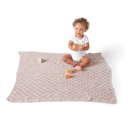 Bernat Velvety Filet Crochet Baby Blanket Single Size