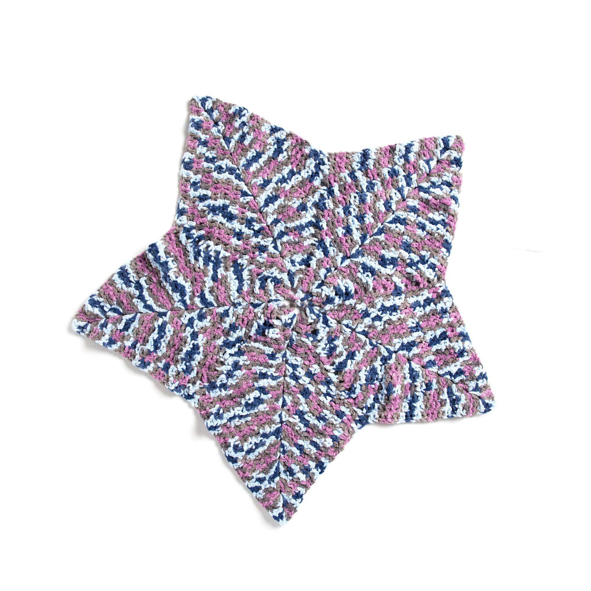 Free Bernat Dreamtime Crochet Star Baby Blanket Pattern