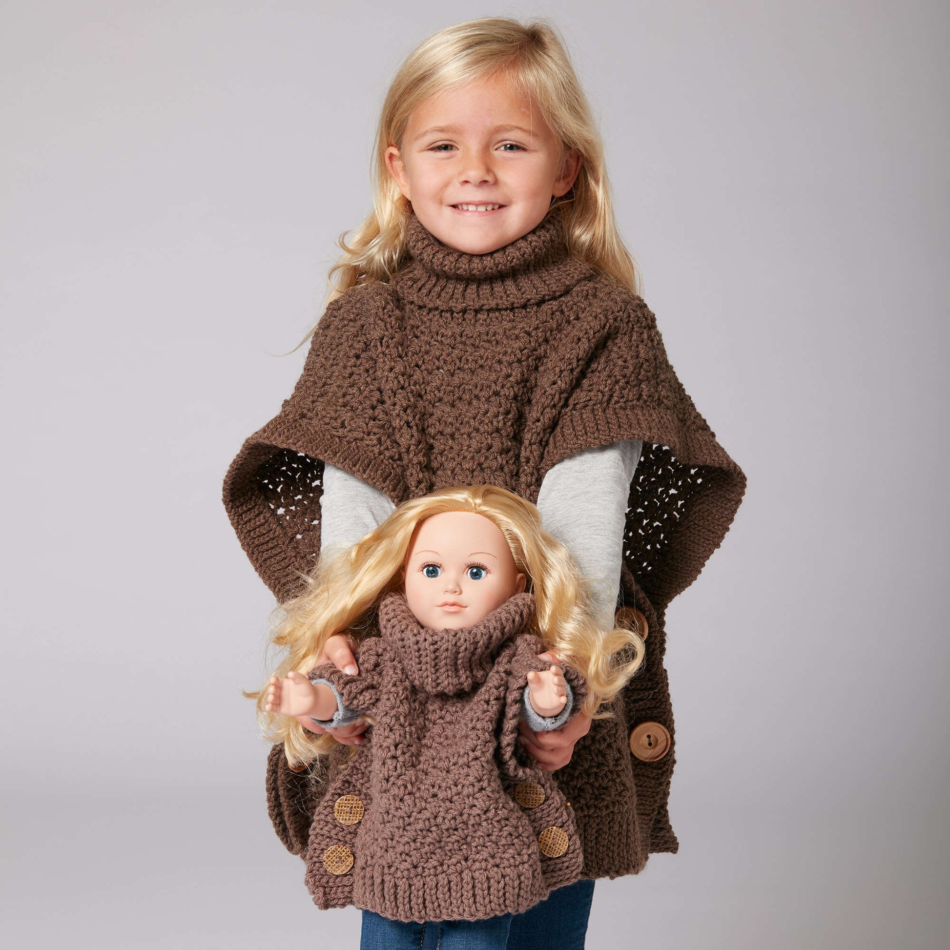 Free Bernat Crochet Poncho For You And Me Pattern