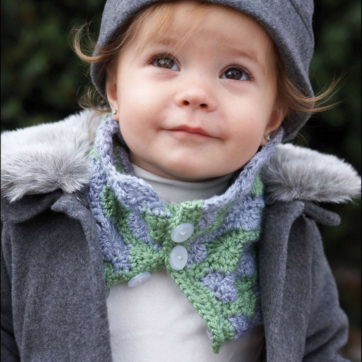 Crochet Cowl made in Bernat Softee Chunky yarn