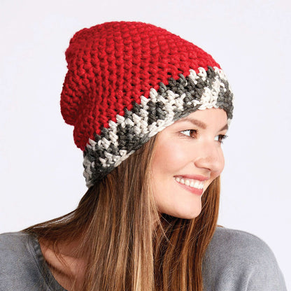 Bernat Dipped Tip Crochet Hat Version 1