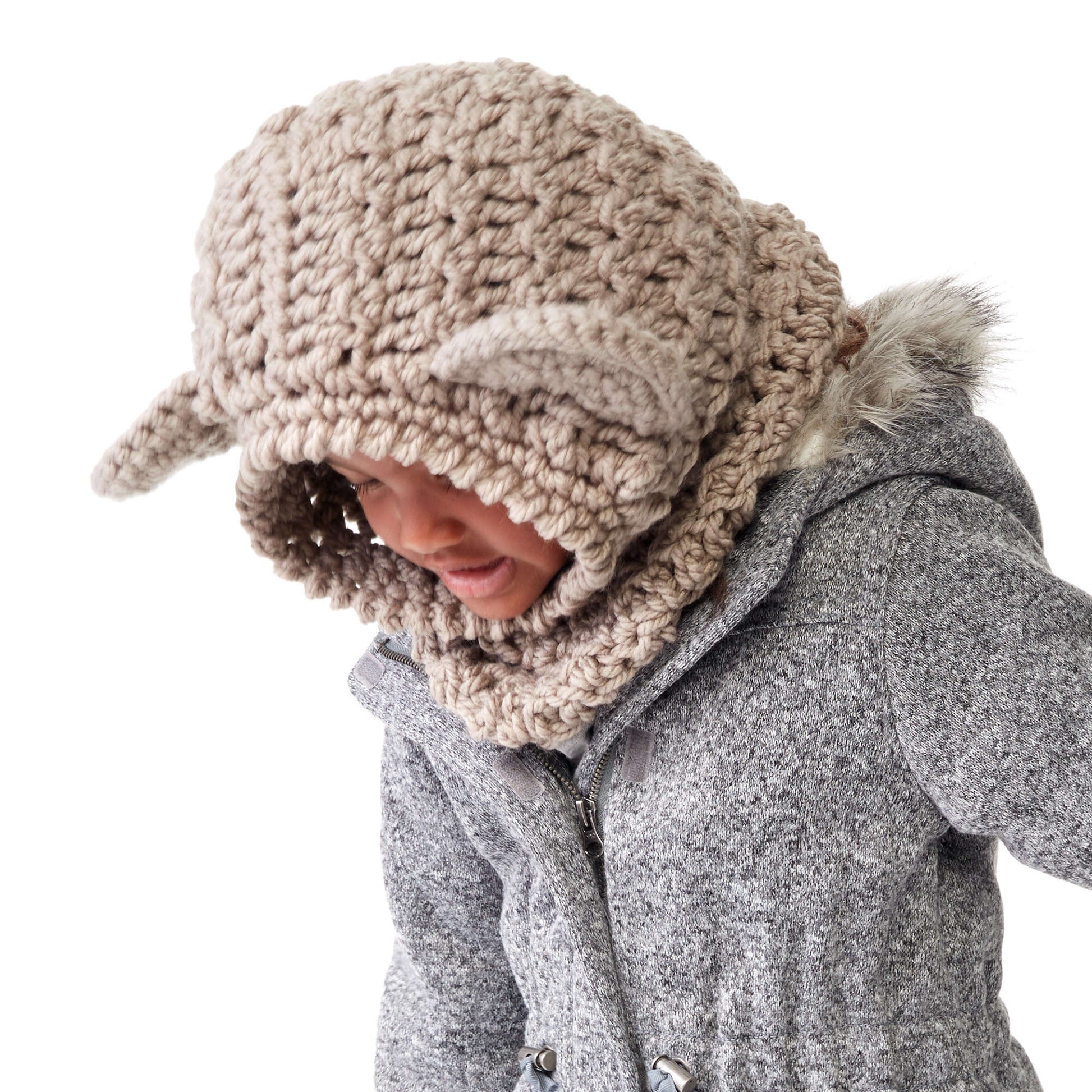Bernat Softee Crochet Bear Hood 2/4 yrs