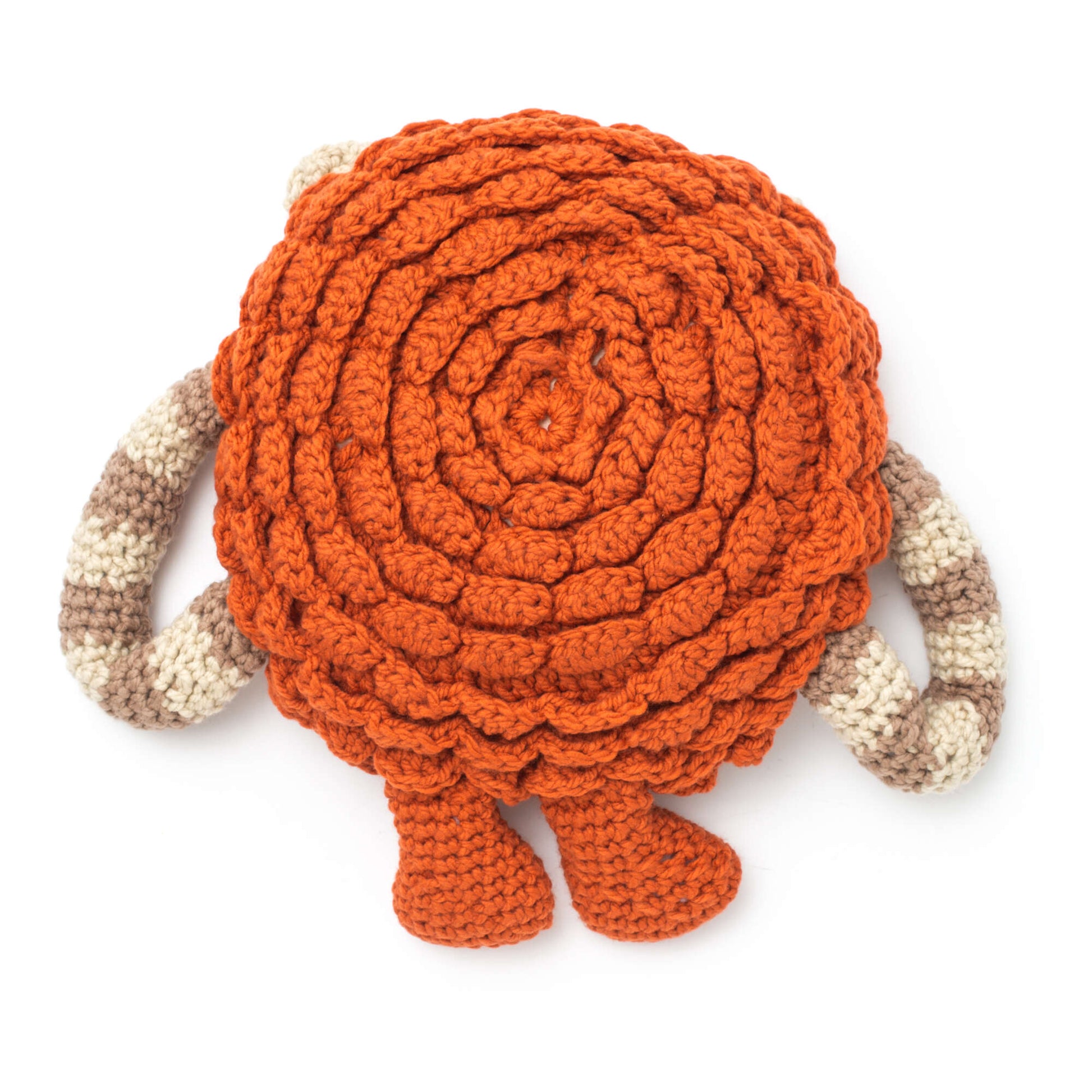 Free Bernat Huggable Lion Pillow Crochet Pattern