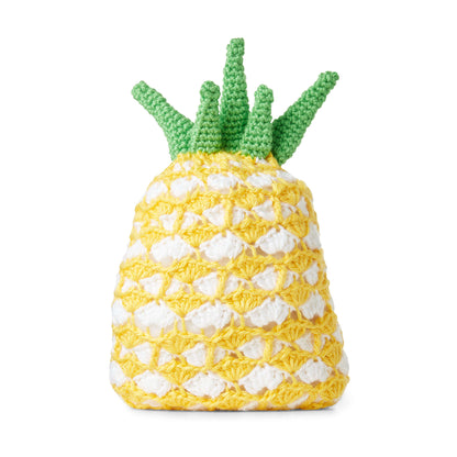 Bernat Juicy Pineapple Crochet Pillow Crochet Pillow made in Bernat Softee Baby Chunky yarn