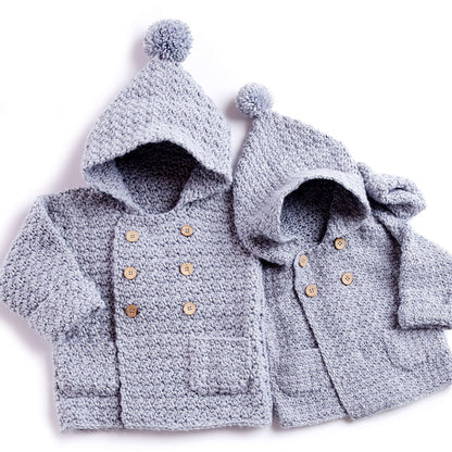 Bernat Big Kid Cozy Crochet Hoodie 2 yrs