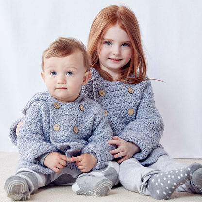 Bernat Big Kid Cozy Crochet Hoodie 2 yrs