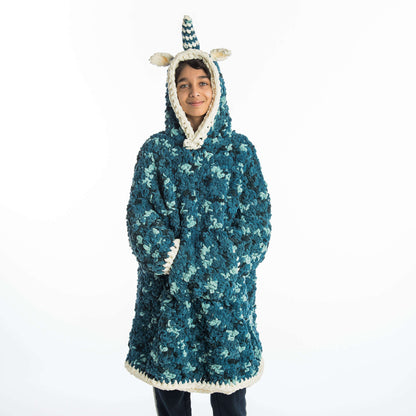 Bernat Unique Unicorn Kids Crochet Blanket Hoodie 6/8 yrs