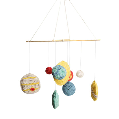 Bernat Solar System Crochet Mobile Crochet Toy made in Bernat Bundle up yarn