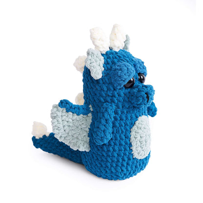 Bernat Donald The Dragon Crochet Toy Crochet Toy made in Bernat Baby Blanket yarn