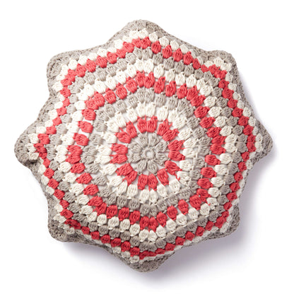 Bernat Puffed Up Crochet Pillow Crochet Accessory made in Bernat Maker Home Dec yarn