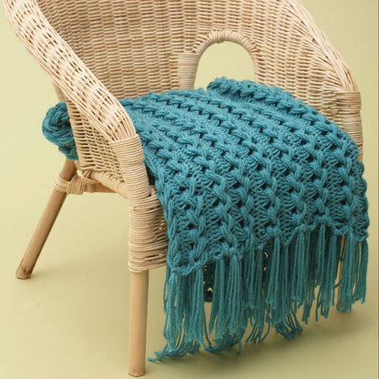 Bernat Hairpin Lace Crochet Baby Blanket Crochet Blanket made in Bernat Softee Baby yarn