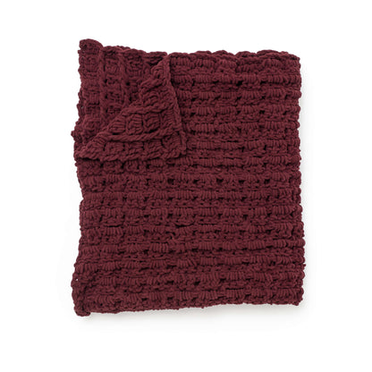 Bernat Basketweave Afghan Crochet Blanket made in Bernat Blanket yarn