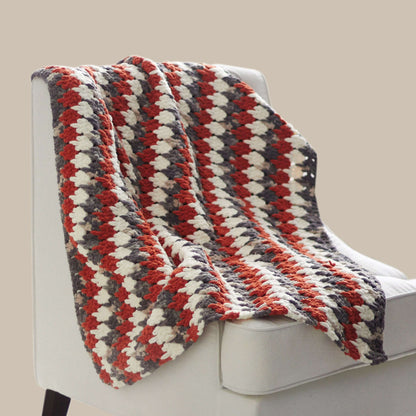 Bernat Larksfoot Crochet Blanket Crochet Blanket made in Bernat Blanket yarn