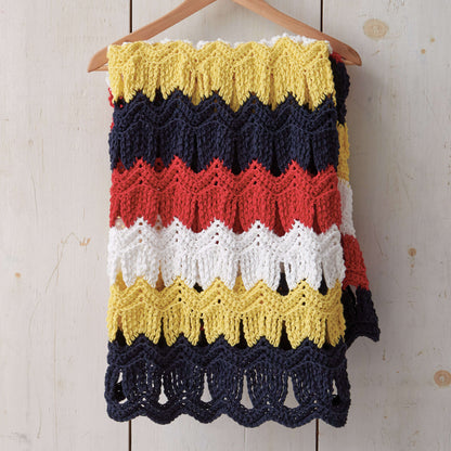 Bernat Seashells By The Seashore Crochet Blanket Crochet Blanket made in Bernat Handicrafter Cotton yarn