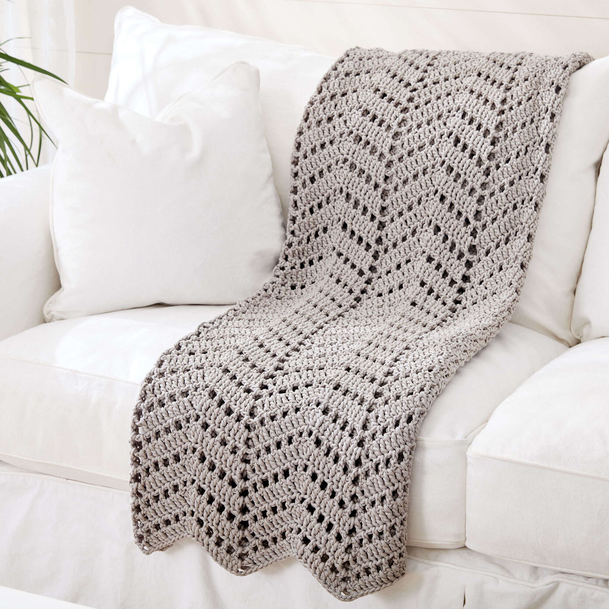 Crochet Blanket made in Bernat Maker Home Dec yarn