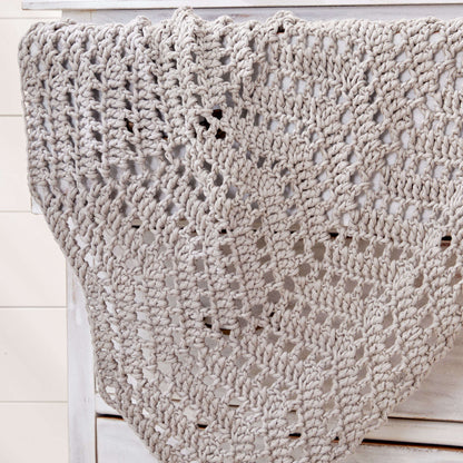 Bernat Ripples In the Sand Crochet Afghan Crochet Blanket made in Bernat Maker Home Dec yarn