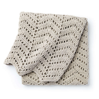 Bernat Ripples In The Sand Crochet Afghan Single Size