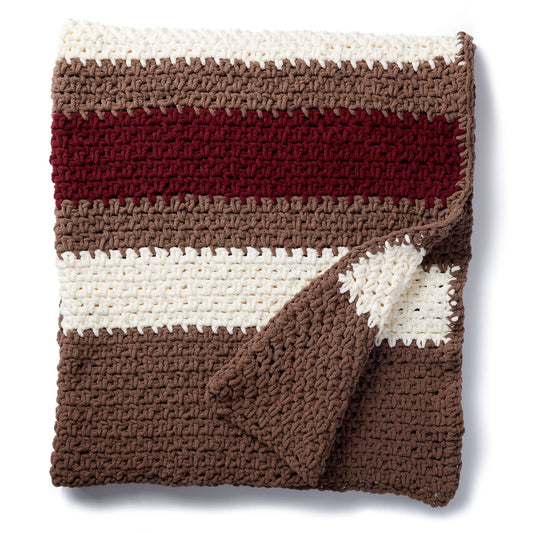 Crochet Blanket made in Bernat Blanket yarn