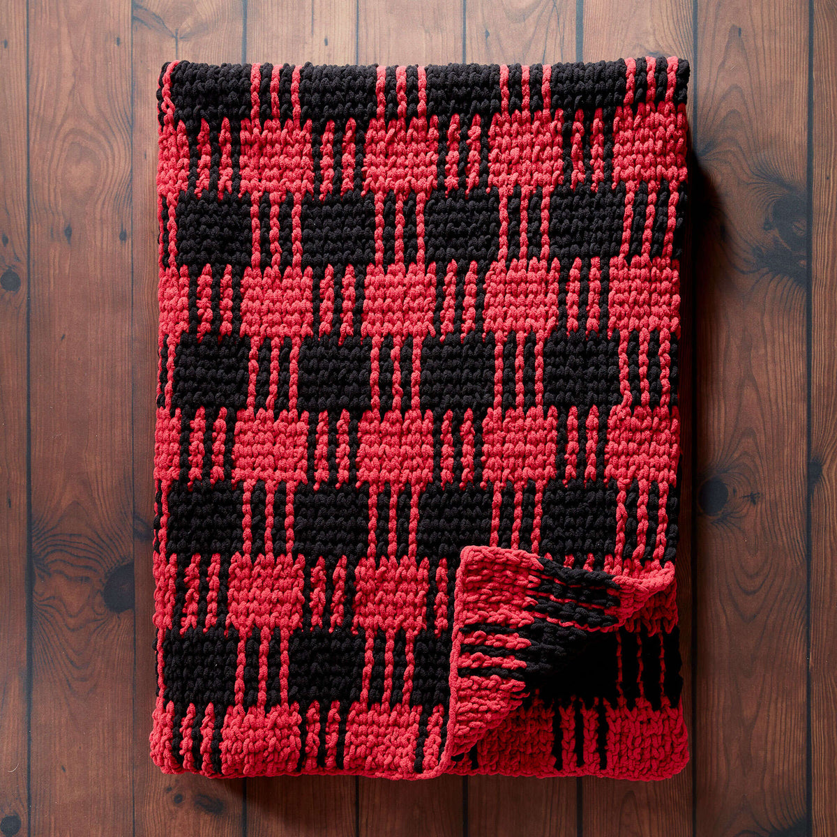 Crochet Blanket made in Bernat Blanket yarn