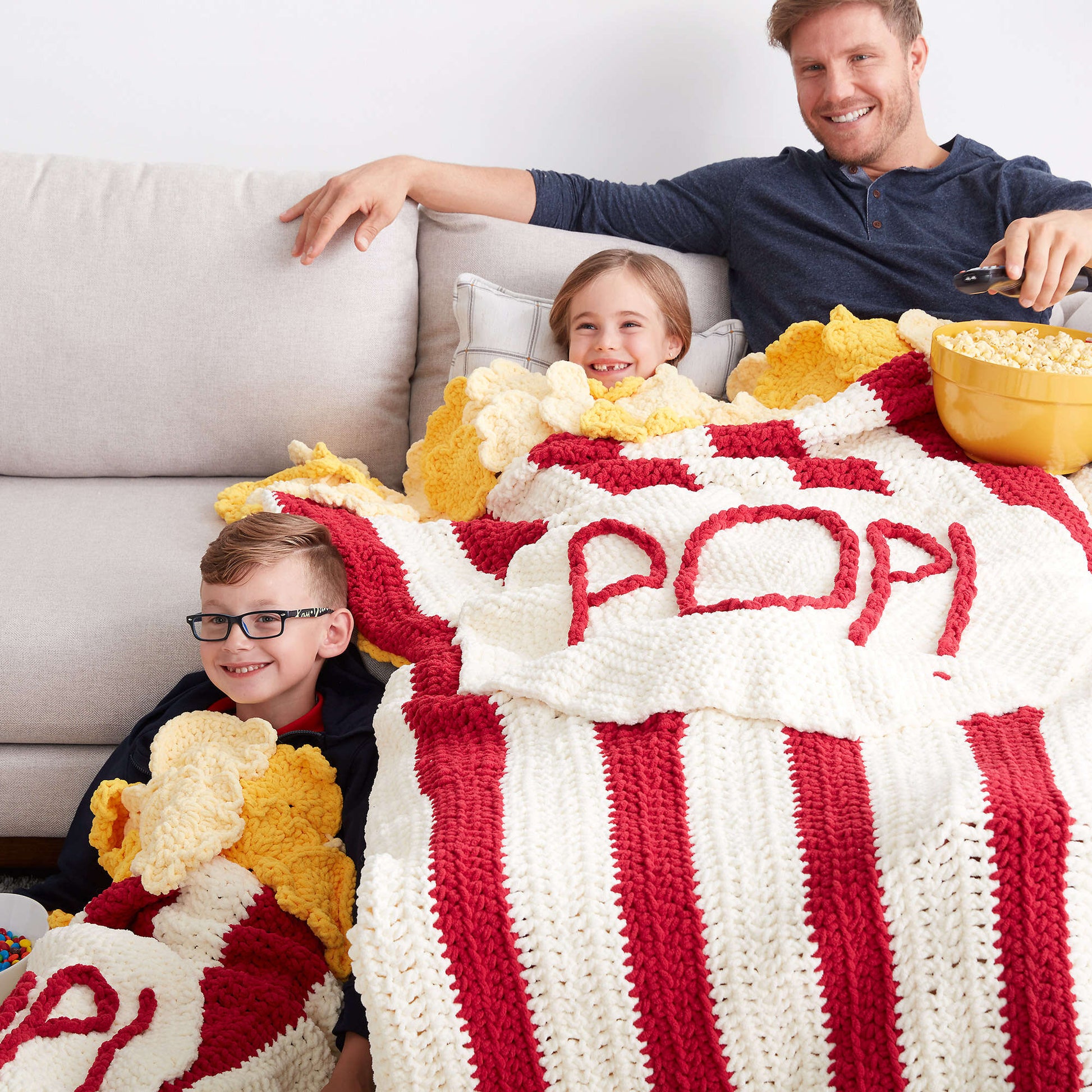 Free Bernat Pop! Pop! Popcorn Snuggle Sack Crochet Pattern