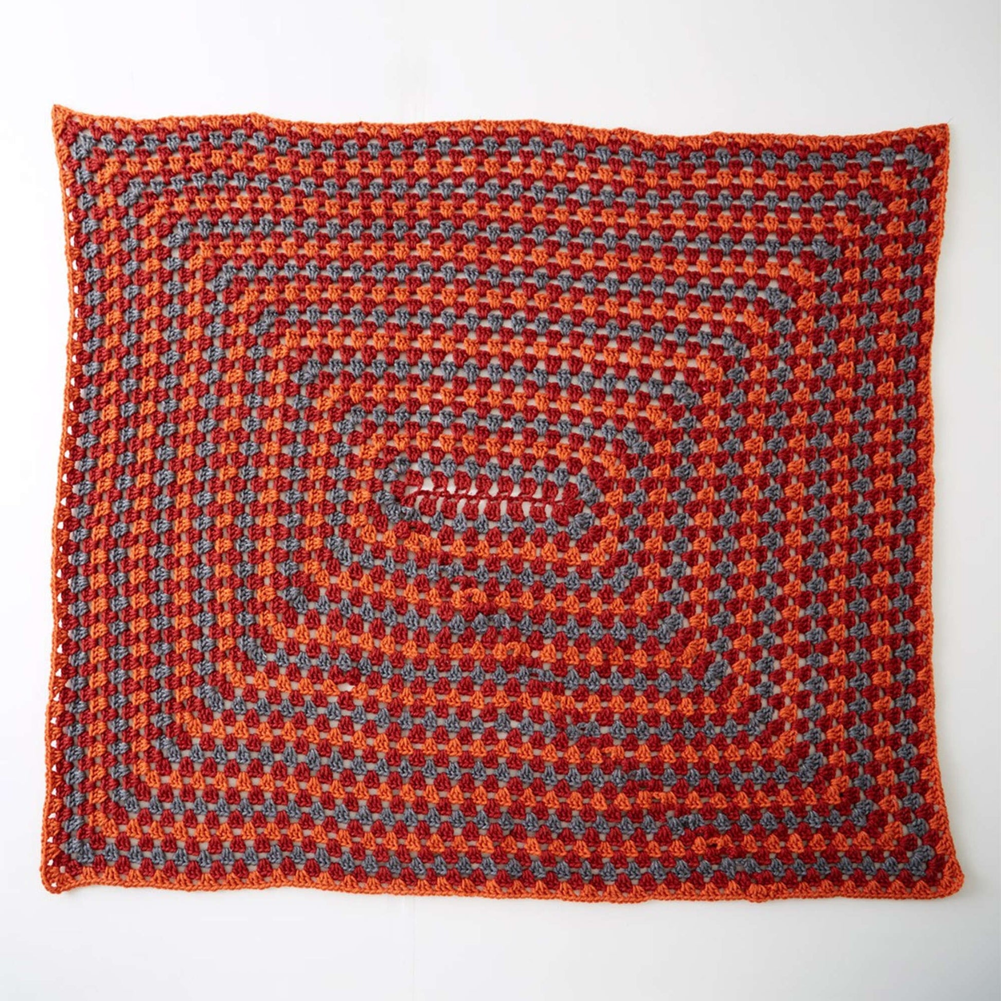 Bernat Rectangle Granny Afghan Crochet Blanket made in Bernat Softee Chunky yarn