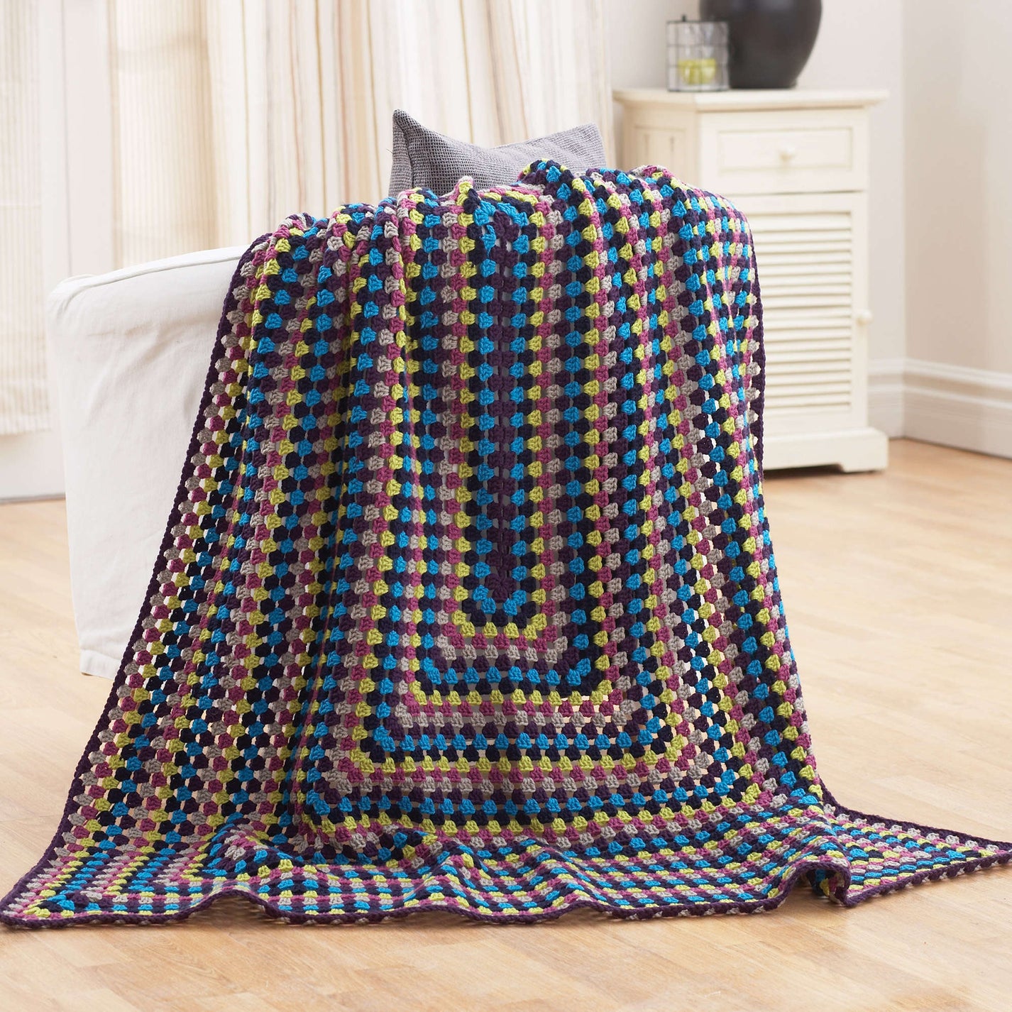 Free Bernat Granny Crochet Blanket Pattern Yarnspirations