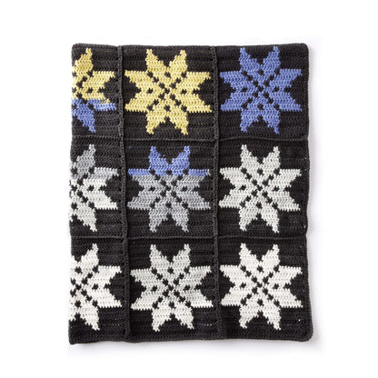 Bernat Snowflake Crochet Blanket Crochet Blanket made in Bernat Pop! yarn