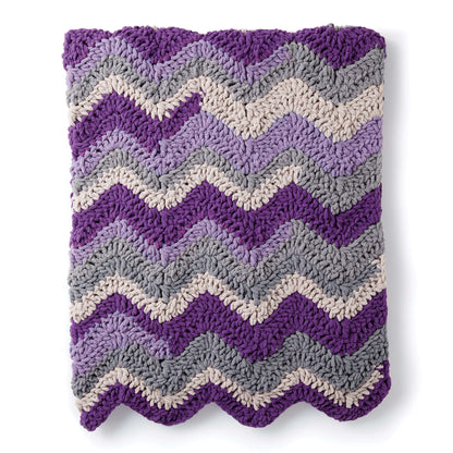 Bernat Chevron Crochet Blanket Crochet Blanket made in Bernat Blanket yarn
