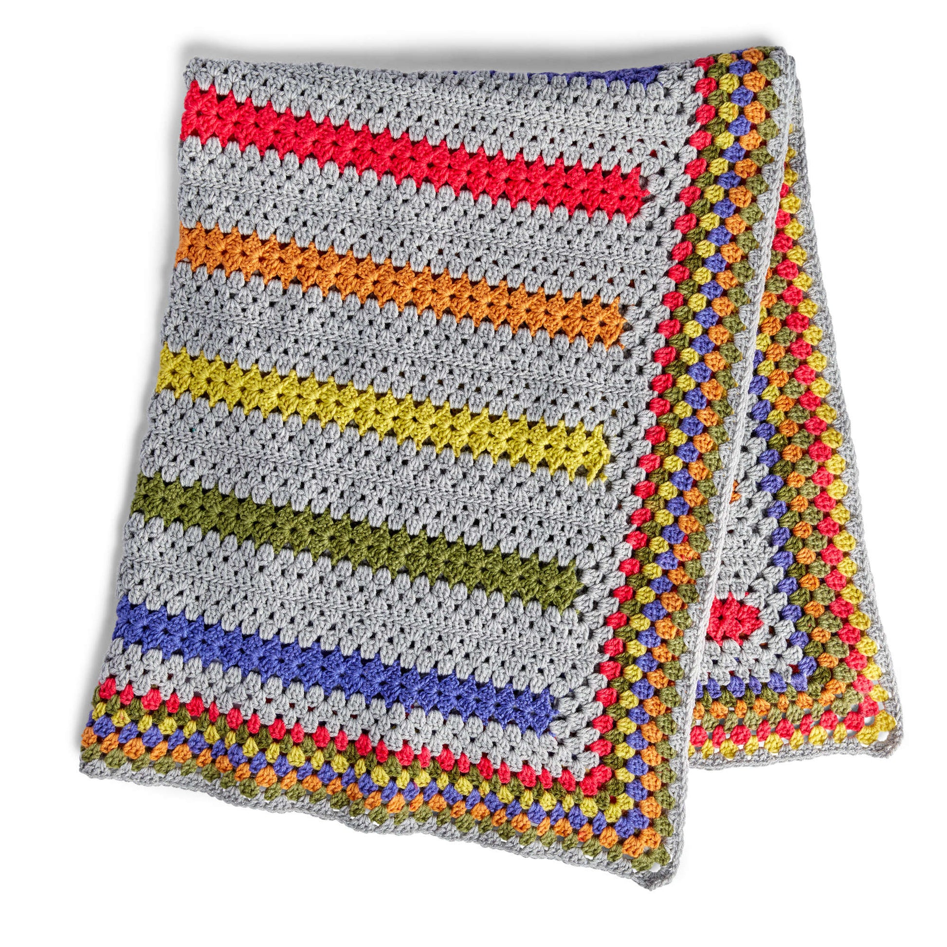 Bernat Pop-A-Minute Crochet Blanket Crochet Blanket made in Bernat Super Value yarn