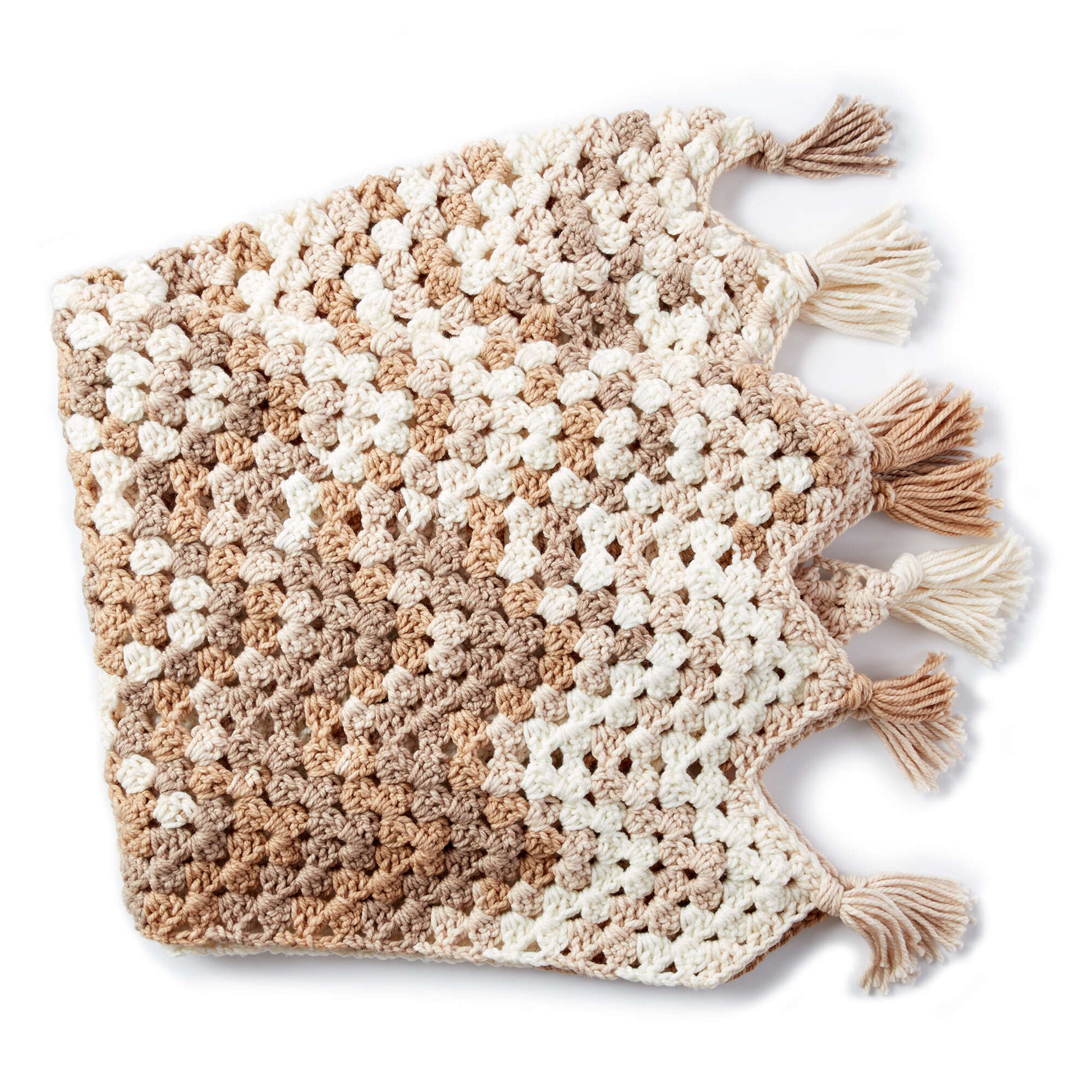 Free Bernat Wavy Granny Crochet Blanket Pattern