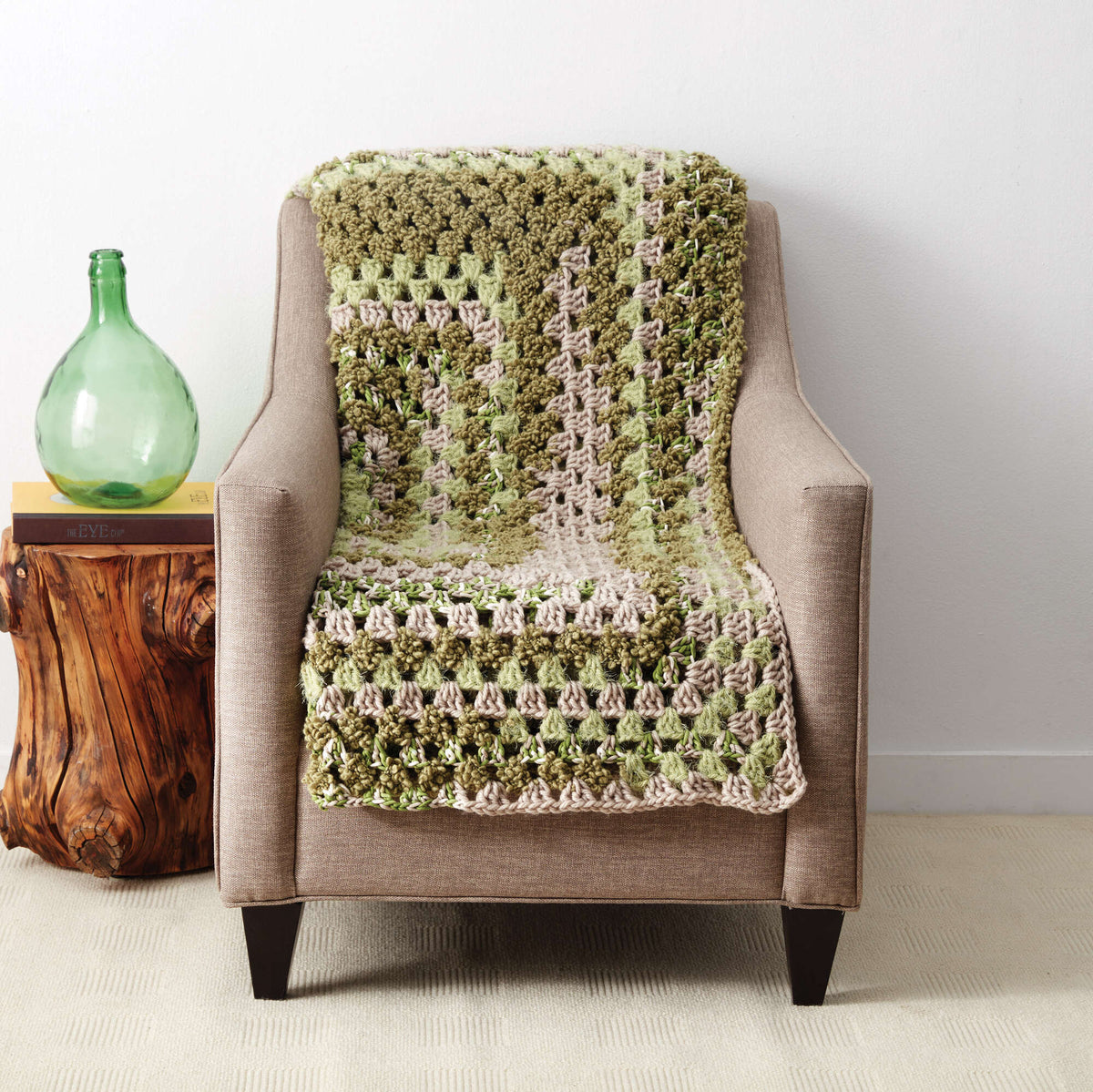 Crochet Blanket made in Bernat Mix Home yarn