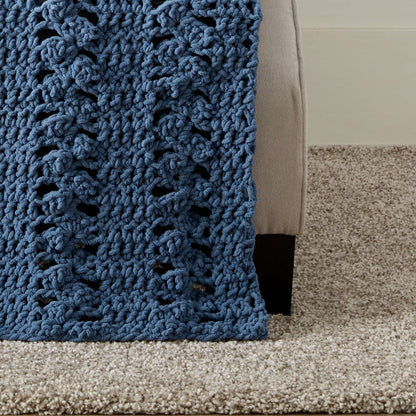 Bernat Cluster Panels Crochet Blanket Crochet Blanket made in Bernat Blanket yarn