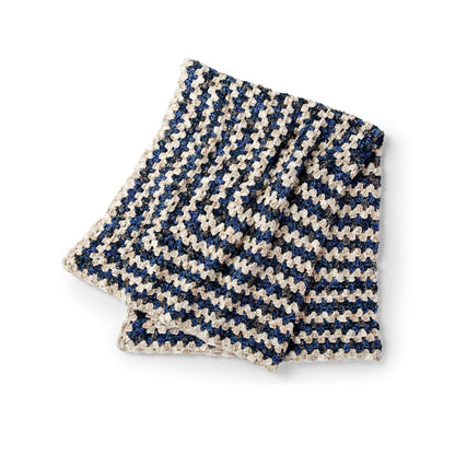 Bernat Crochet Granny Blanket Crochet Blanket made in Bernat Crushed Velvet yarn